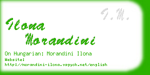 ilona morandini business card